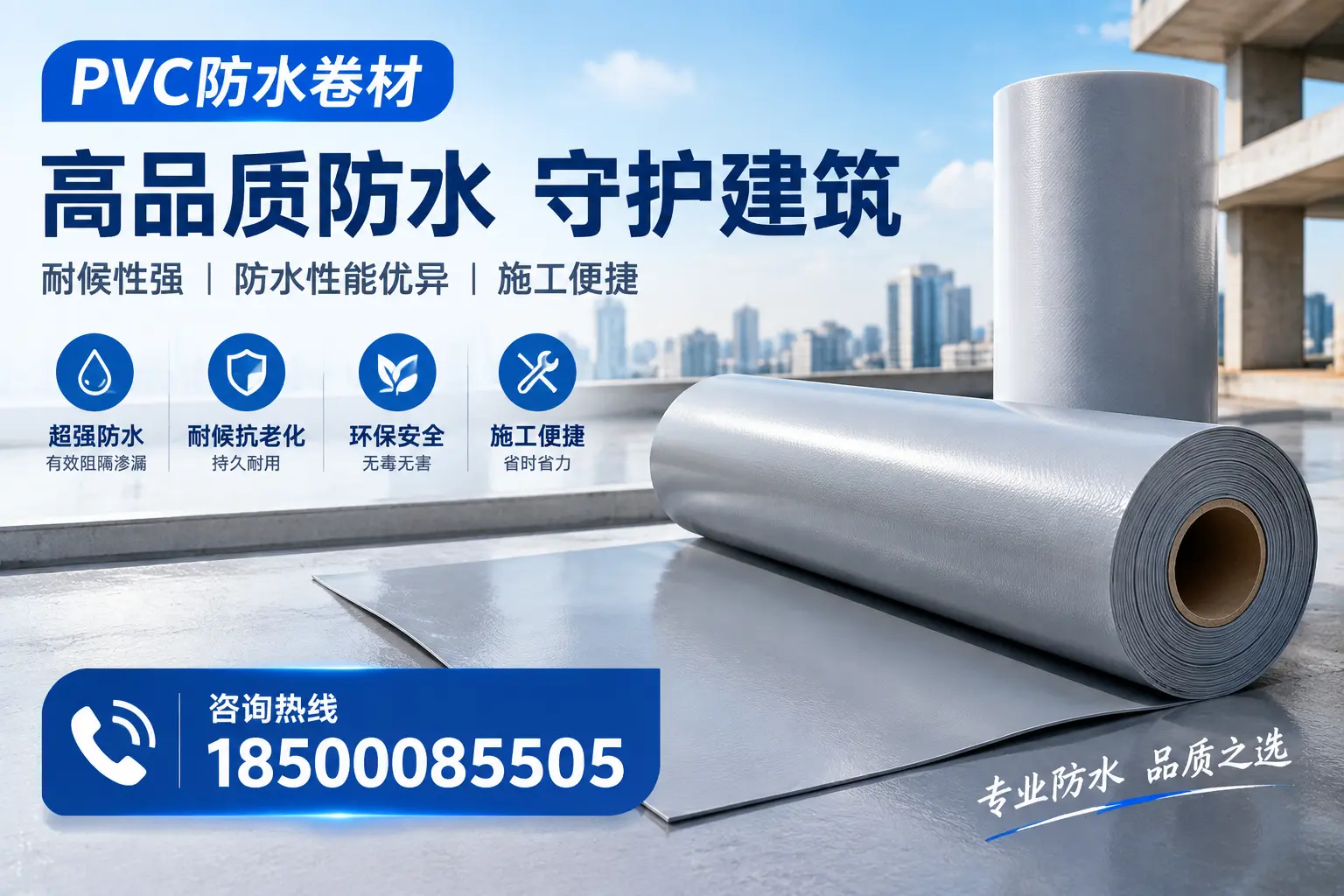 PVC防水卷材的防水效果评测，适合晋城的科学依据